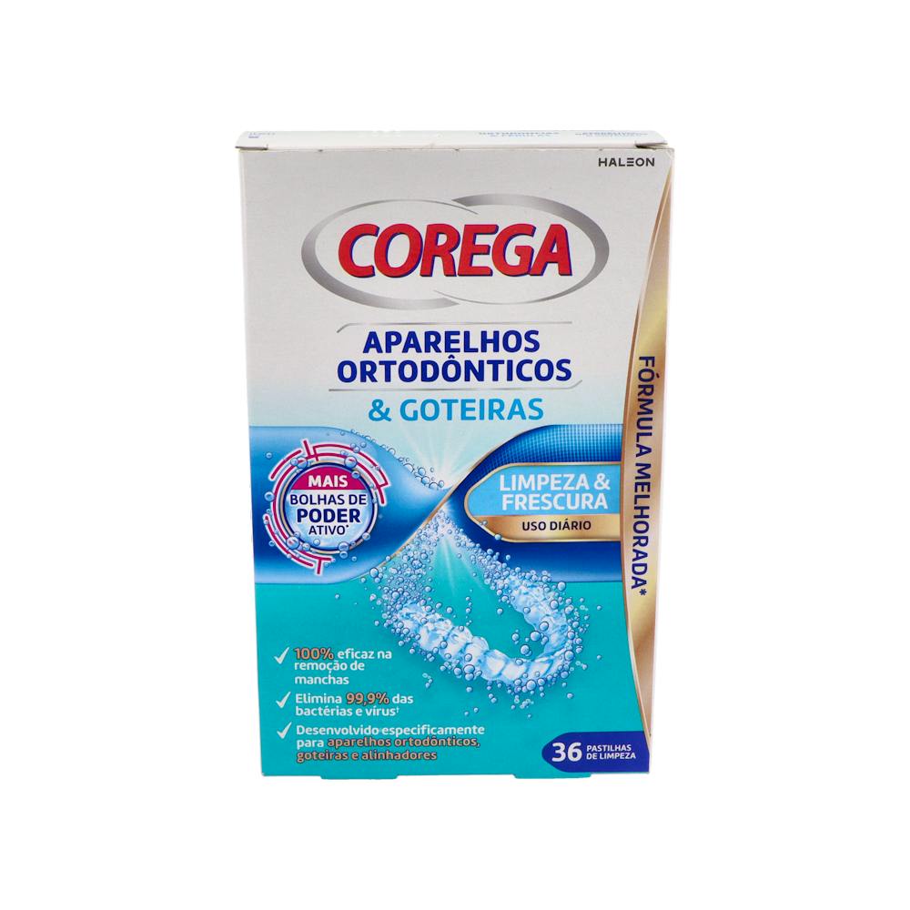 Corega Ortodoncias y Férulas 36 Tabletas Limpiadoras