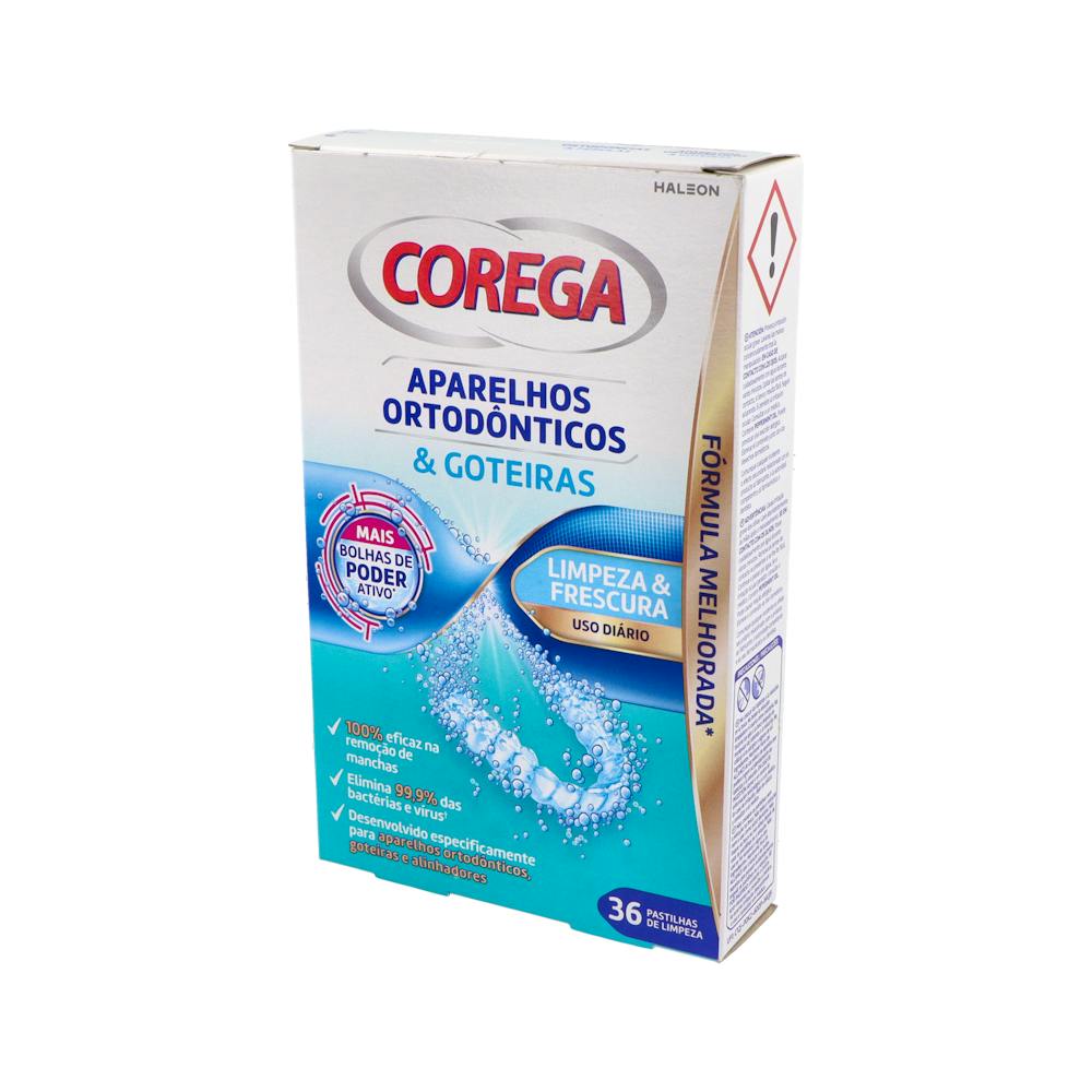 Corega Ortodoncias y Férulas 36 Tabletas Limpiadoras