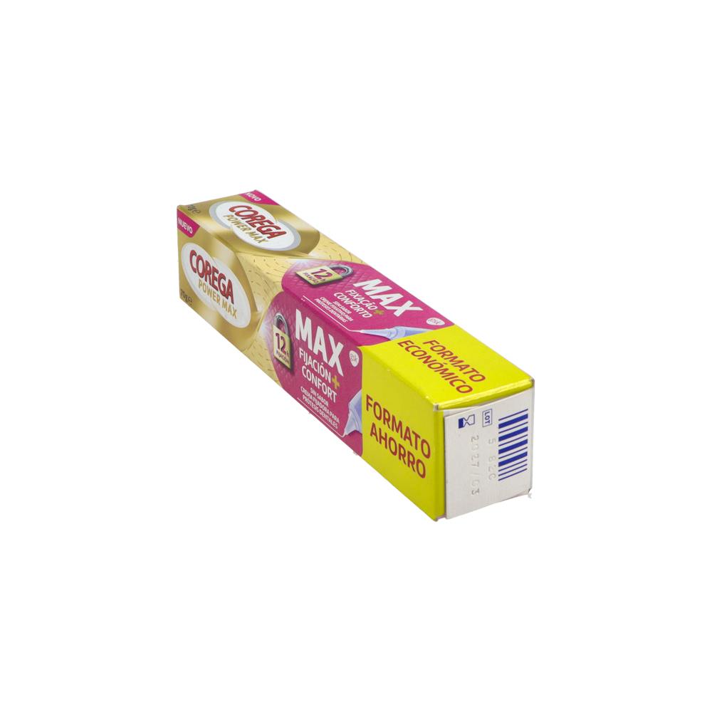 Corega Max Fijación + Confort Crema Adhesiva sin Sabor 70 g