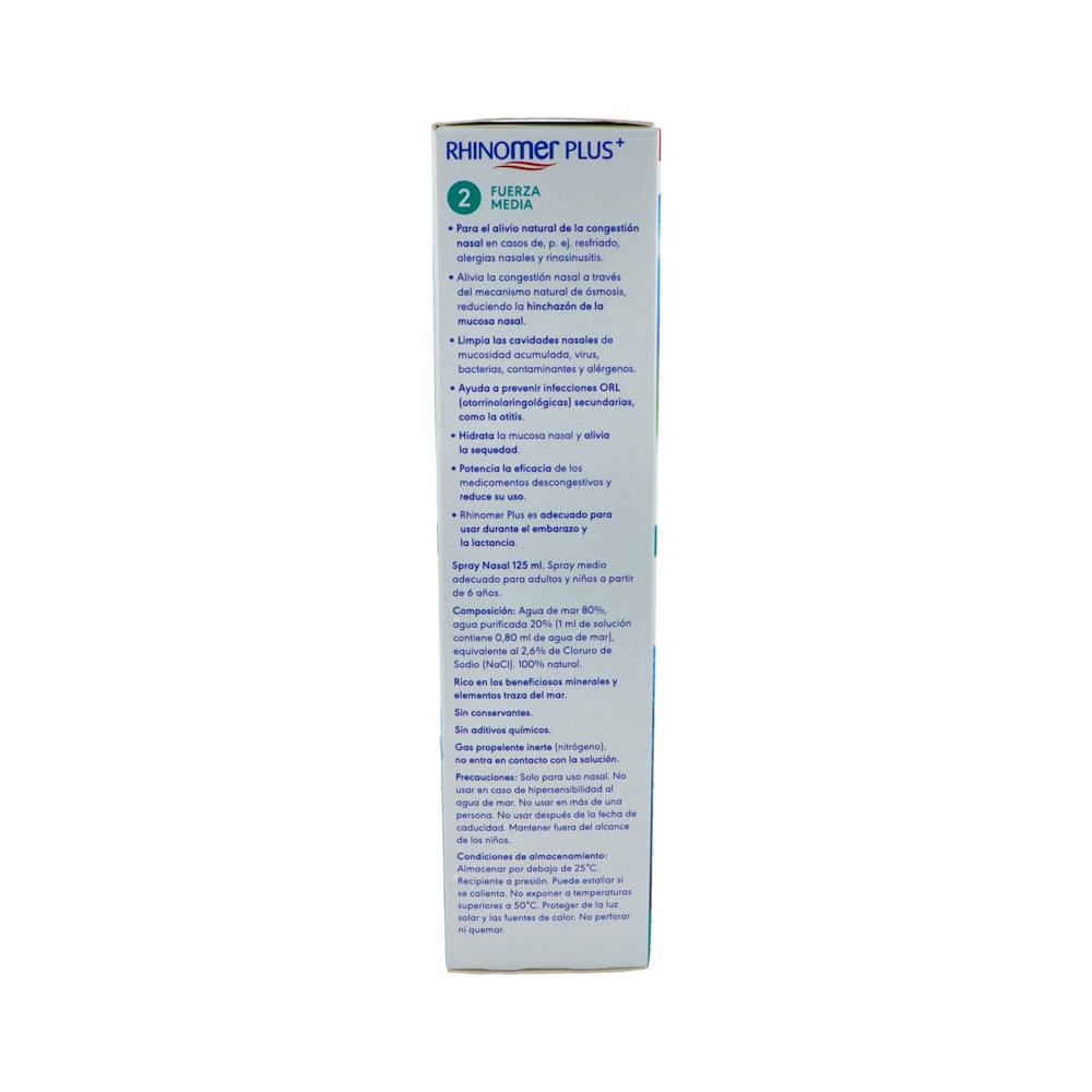 Rhinomer Plus Fuerza 2 Spray Nasal Adultos 125 ml