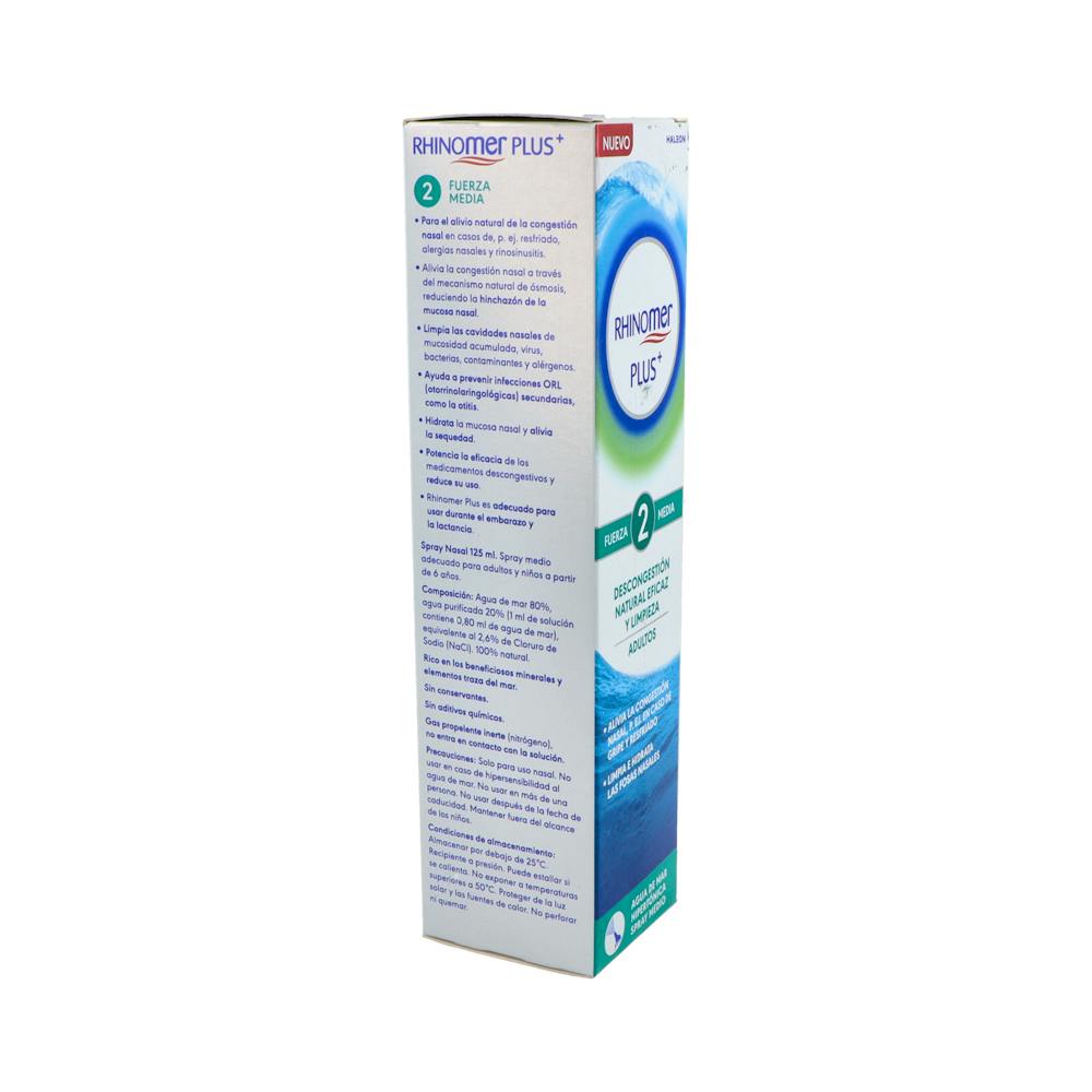 Rhinomer Plus Fuerza 2 Spray Nasal Adultos 125 ml