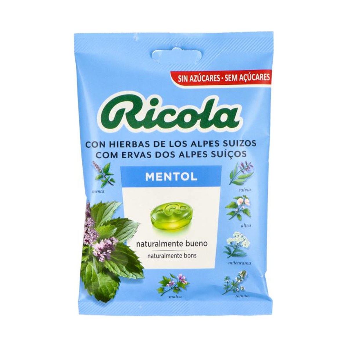 Ricola Caramelos sin Azúcar Mentol 50 g