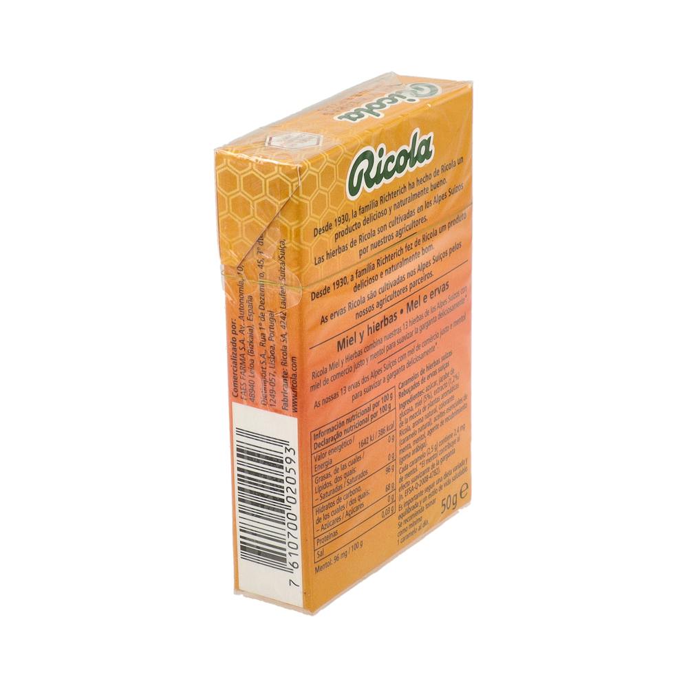 Ricola Caramelos sin Azúcar Miel y Hierbas 50 g