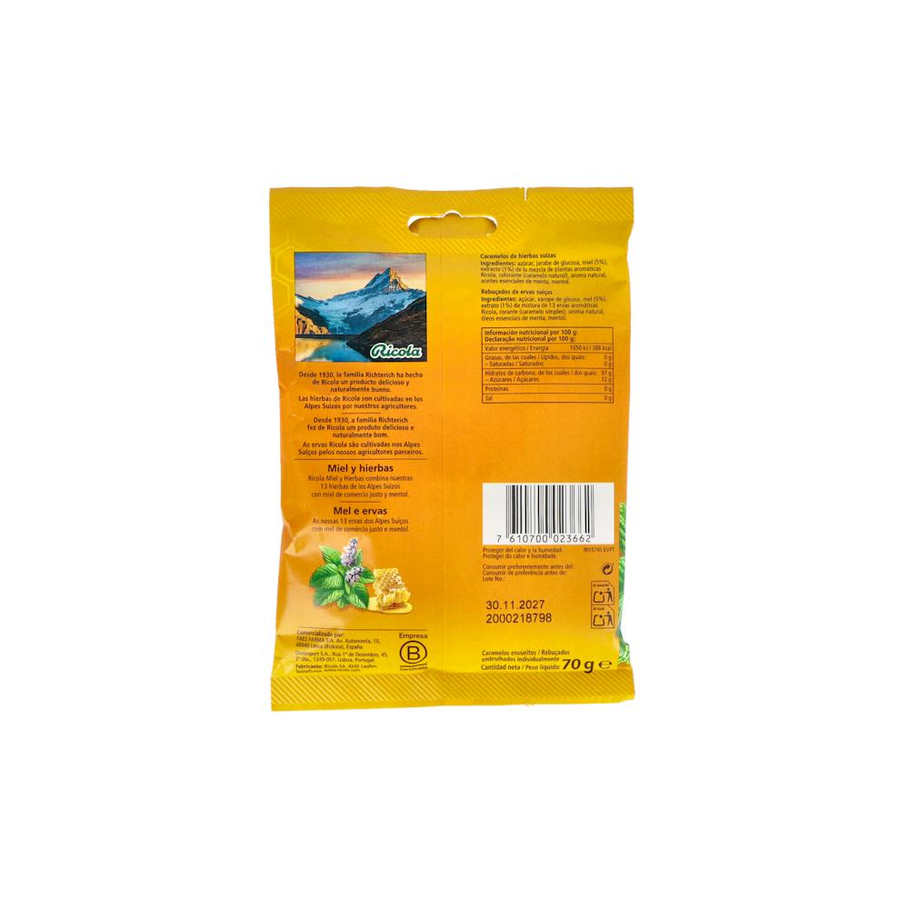 Ricola Caramelos Miel y Hierbas 70 g