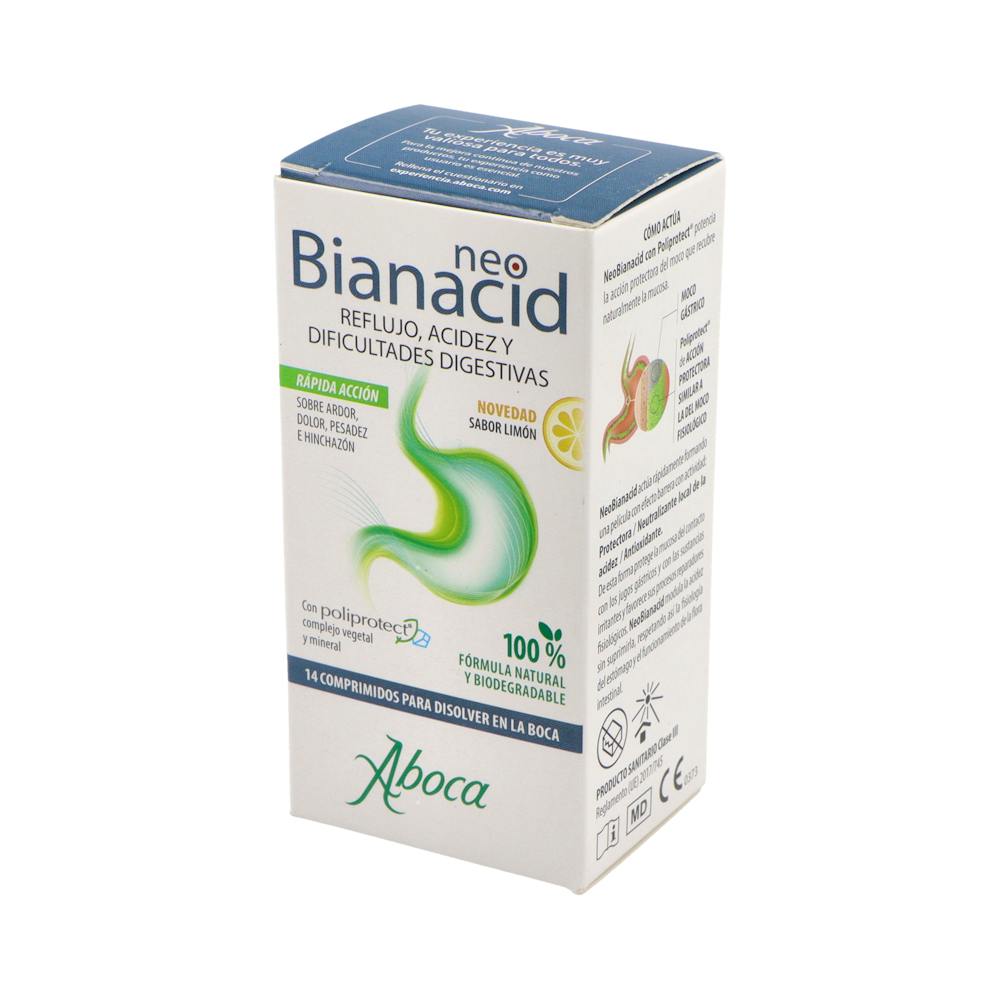 Aboca NeoBianacid Acidez y Reflujo 14 Comprimidos Sabor Limón