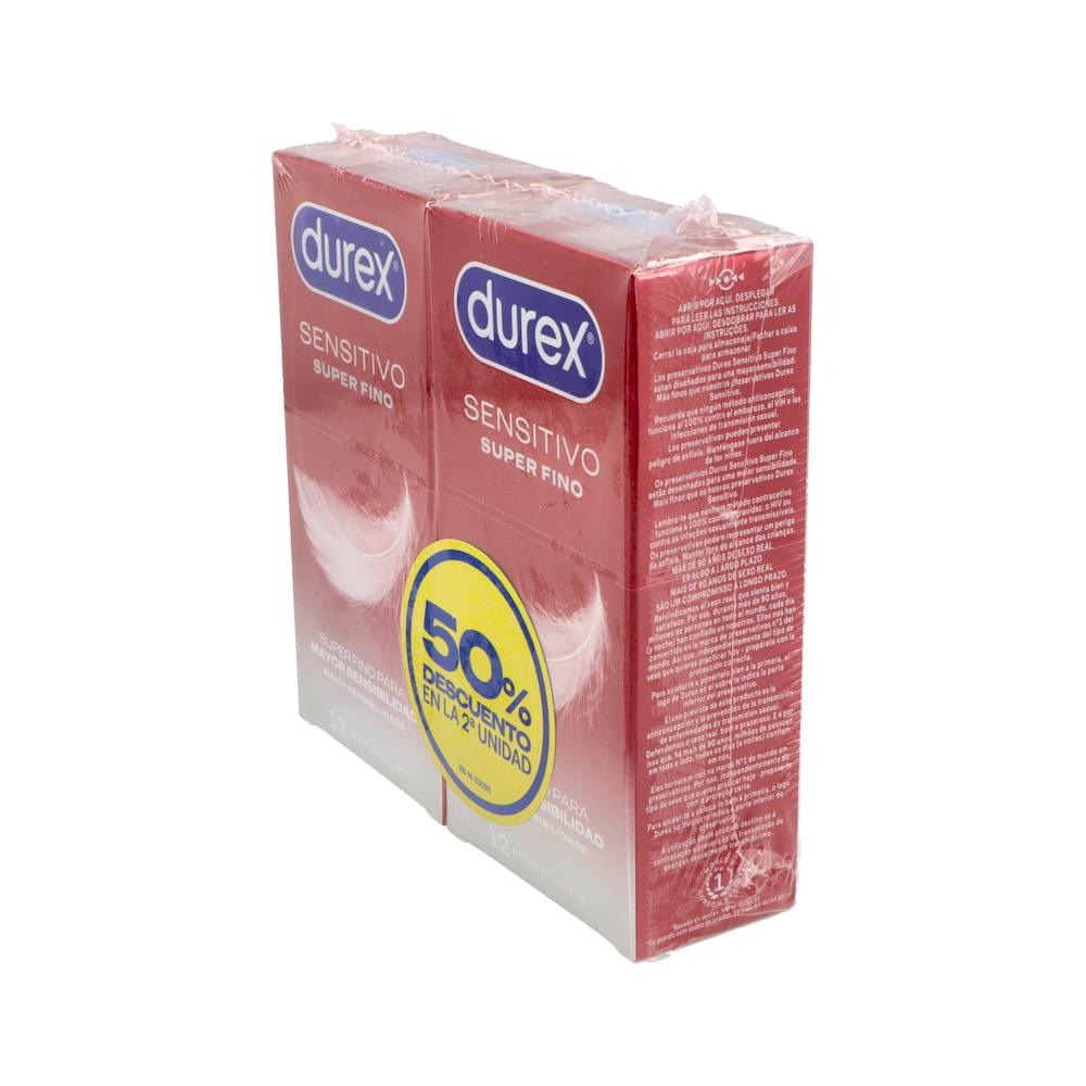 Durex Sensitivo Contacto Total Preservativos Duplo 24 Unidades