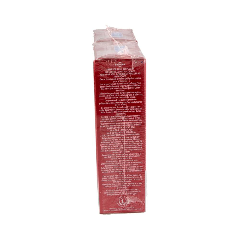 Durex Sensitivo Contacto Total Preservativos Duplo 24 Unidades