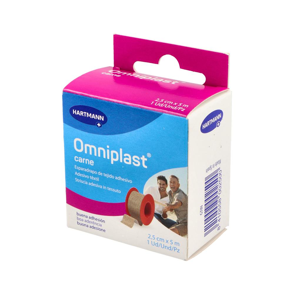 Hartmann Omniplast Esparadrapo Hipoalergénico Tejido 5 m x 2,5 cm