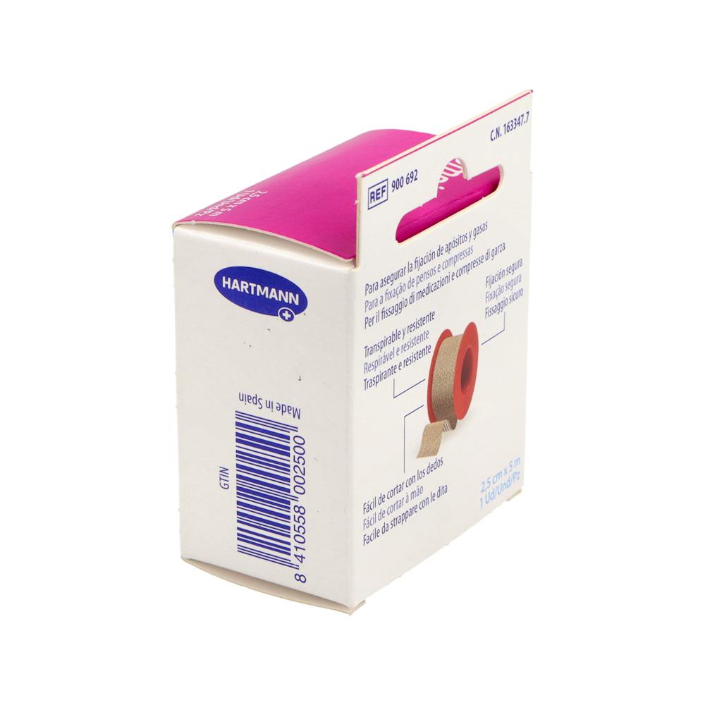 Hartmann Omniplast Esparadrapo Hipoalergénico Tejido 5 m x 2,5 cm