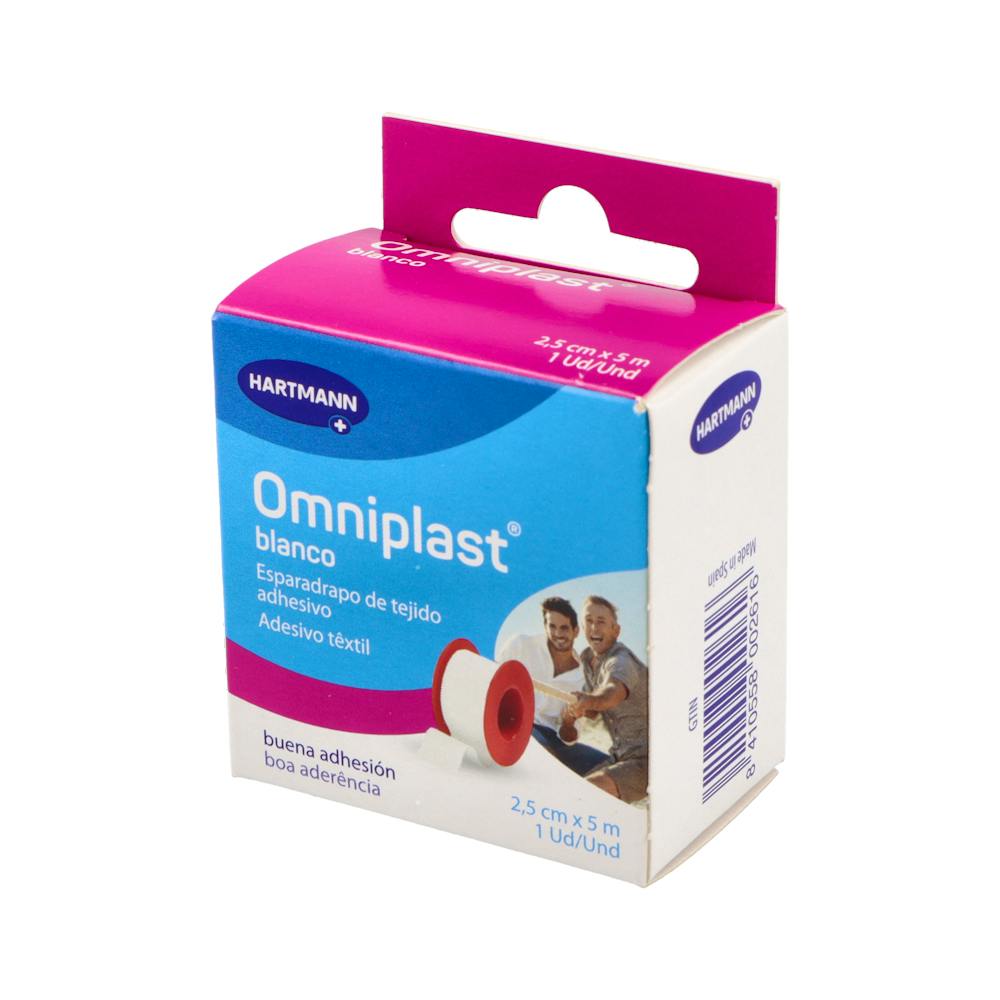 Hartmann Omniplast Esparadrapo Tejido Blanco 5 m x 2,5 cm