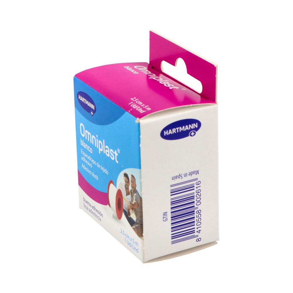 Hartmann Omniplast Esparadrapo Tejido Blanco 5 m x 2,5 cm