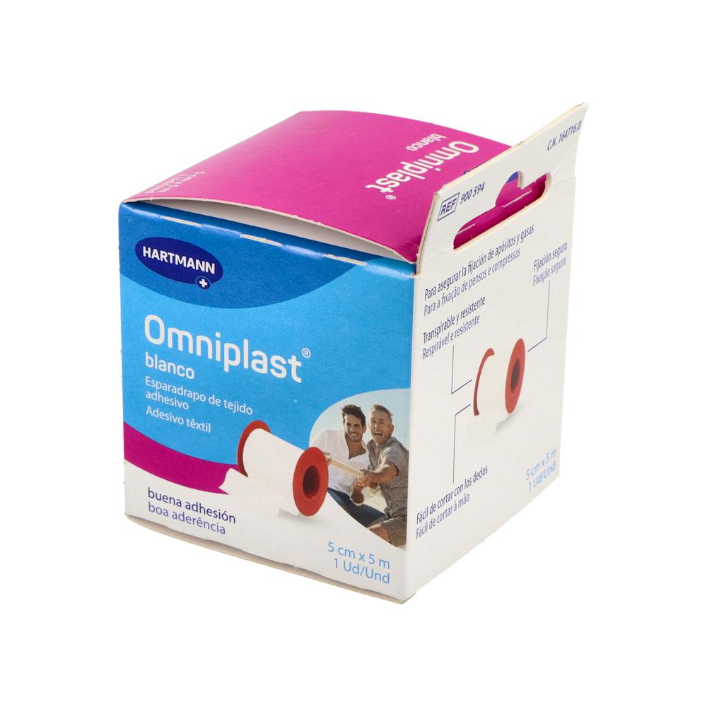 Hartmann Omniplast Esparadrapo Tejido Blanco 5 m x 5 cm