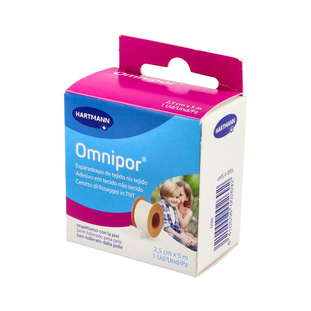 Hartmann Omnipor Esparadrapo Hipoalergénico Papel 5 m x 2,5 cm