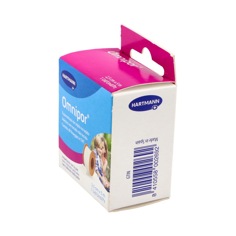 Hartmann Omnipor Esparadrapo Hipoalergénico Papel 5 m x 2,5 cm