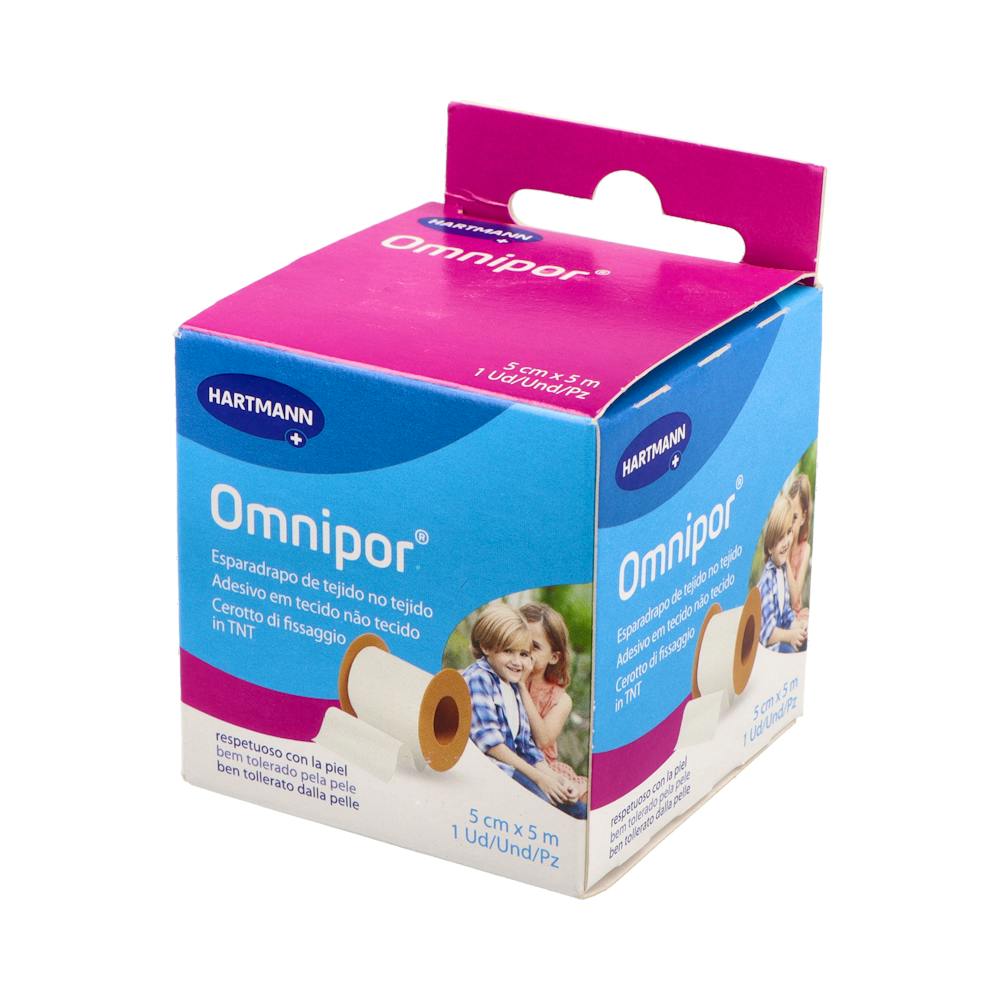 Hartmann Omnipor Esparadrapo Hipoalergénico Papel 5 m x 5 cm