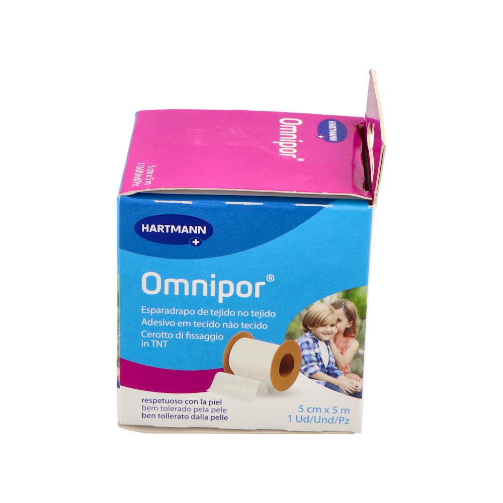 Hartmann Omnipor Esparadrapo Hipoalergénico Papel 5 m x 5 cm
