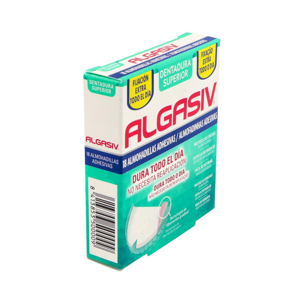Algasiv Almohadillas Adhesivas Dentadura Superior