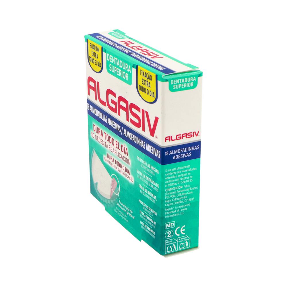 Algasiv Almohadillas Adhesivas Dentadura Superior