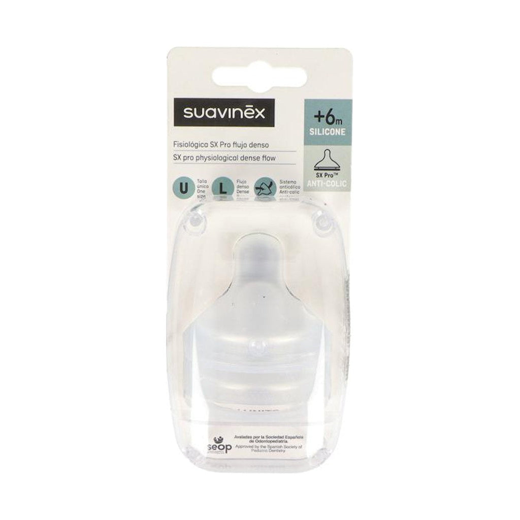 Suavinex Tetina Silicona Fisiológica Flujo L 2 Unidades