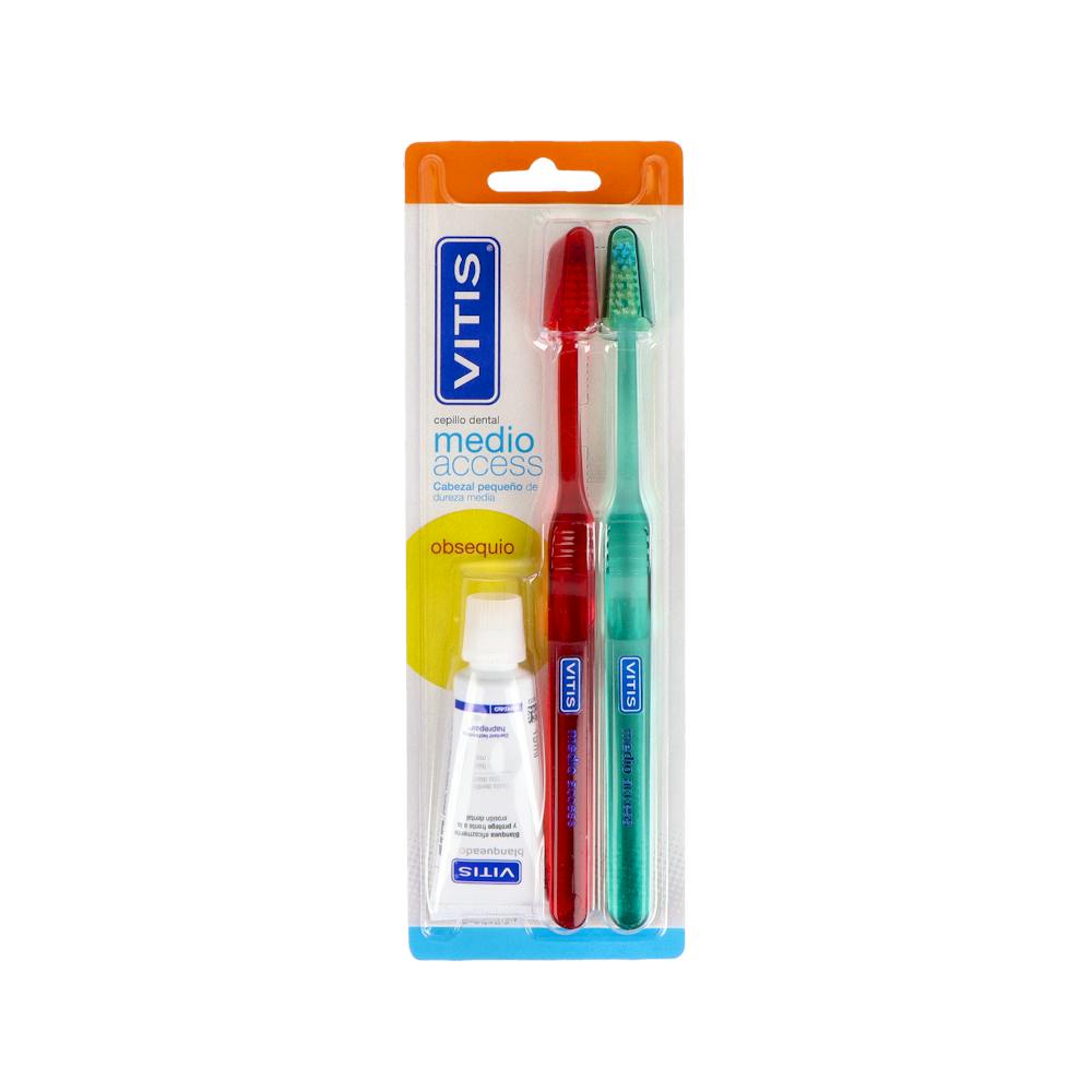 Vitis Access Cepillo Dental Medio 2 Unidades