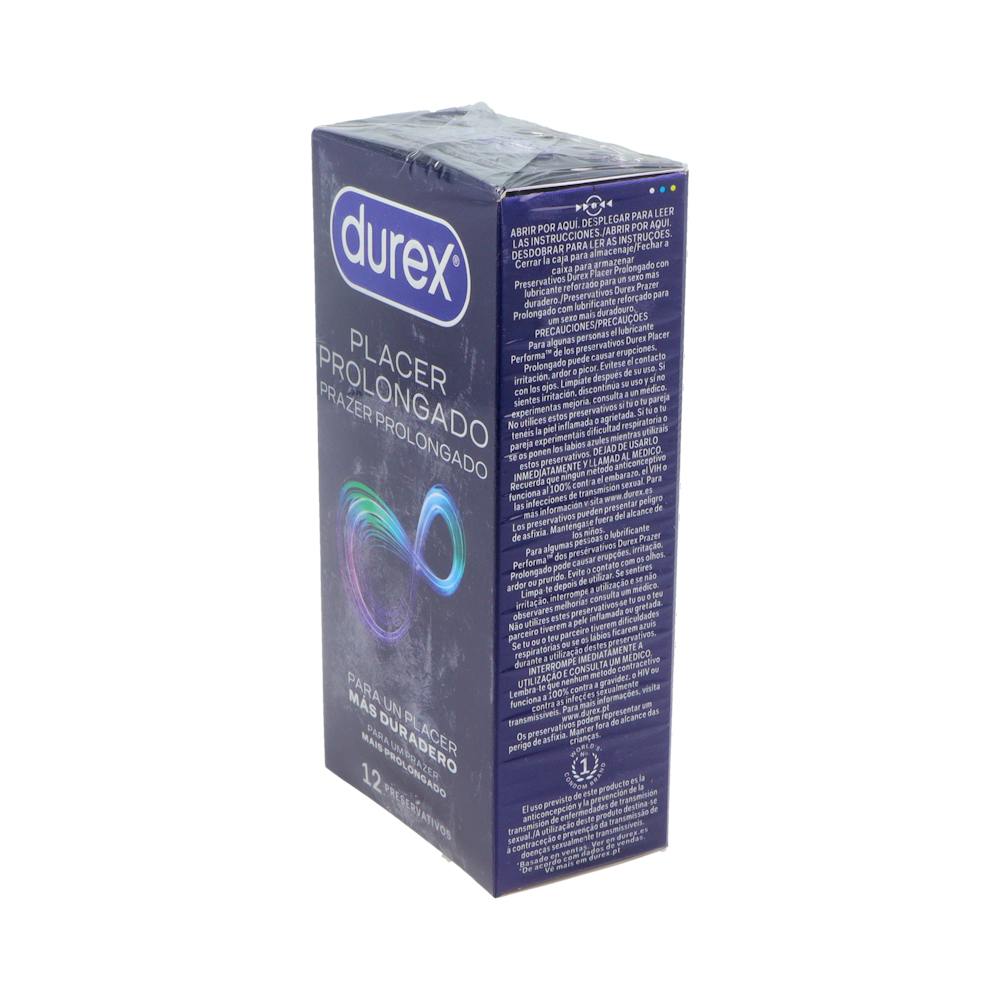 Durex Placer Prolongado Preservativos 12 Unidades