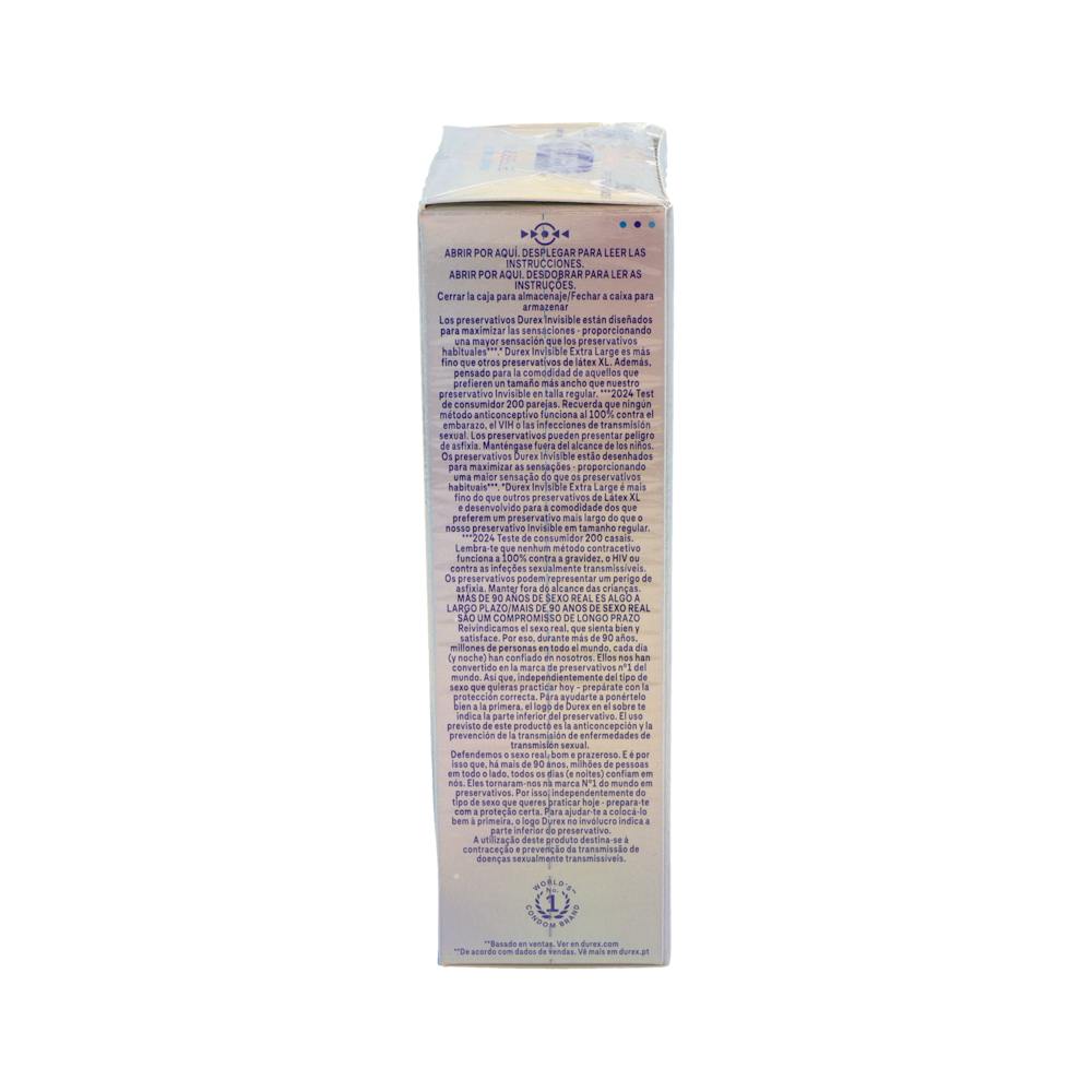Durex Invisible XL Preservativos 10 Unidades