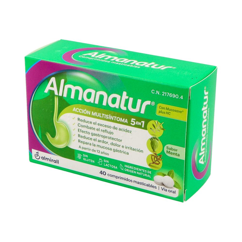Almanatur Antiácido Sabor Menta 40 Comprimidos Masticables