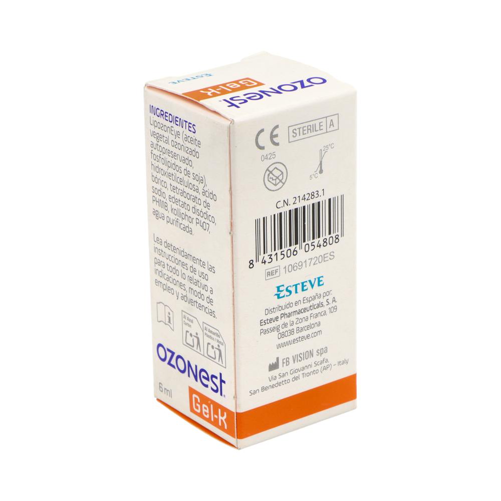 Ozonest Gel K Gel Oftálmico 6 ml