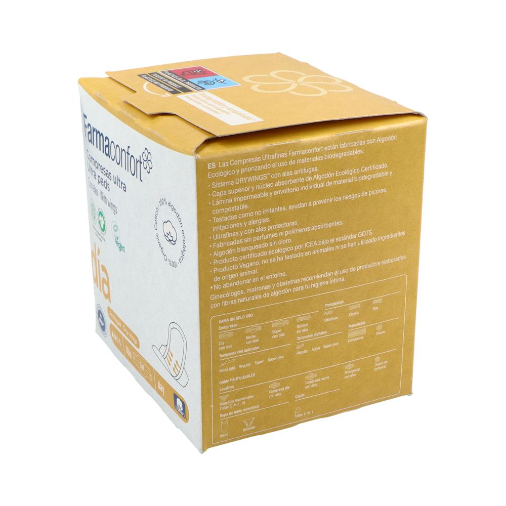 Farmaconfort Compresas Ultra Día Algodón 10 Unidades