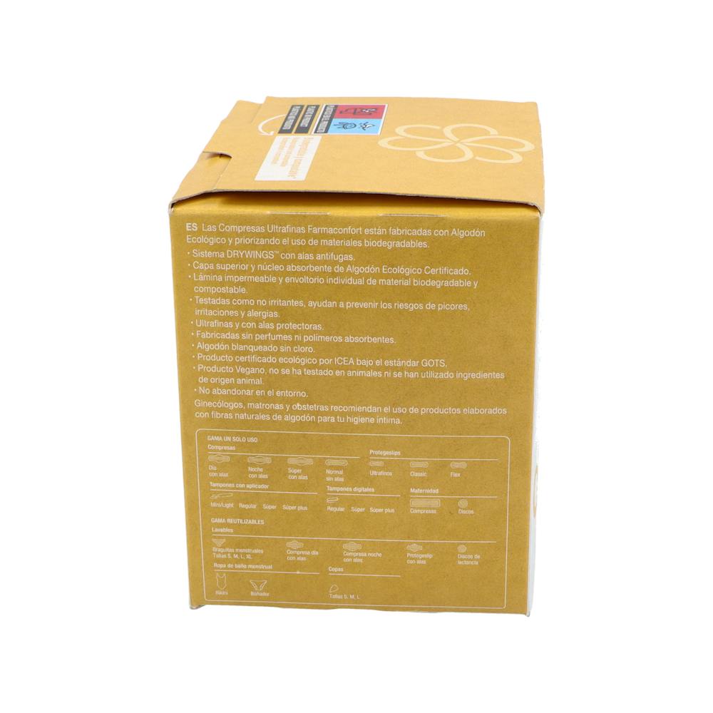 Farmaconfort Compresas Ultra Día Algodón 10 Unidades