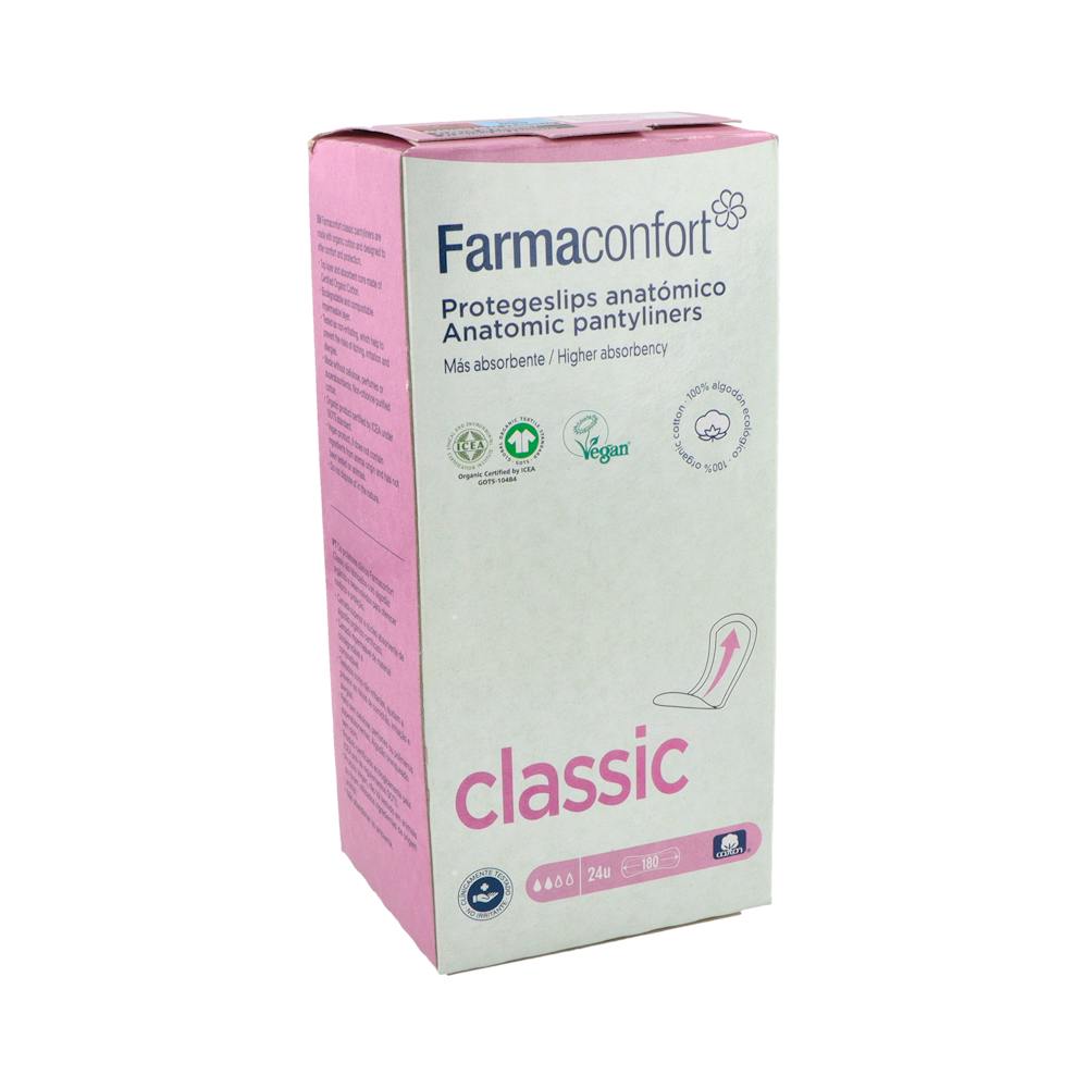 Farmaconfort Protegeslips Hipoalergénicos Classic 24 Unidades