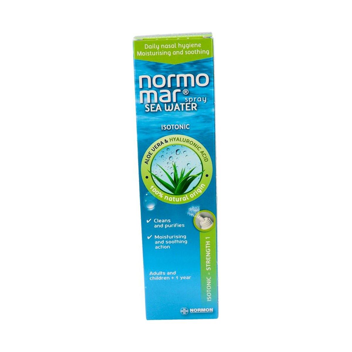 Normomar Agua Marina Aloe Vera y Ácido Hialurónico Spray Nasal 120 ml
