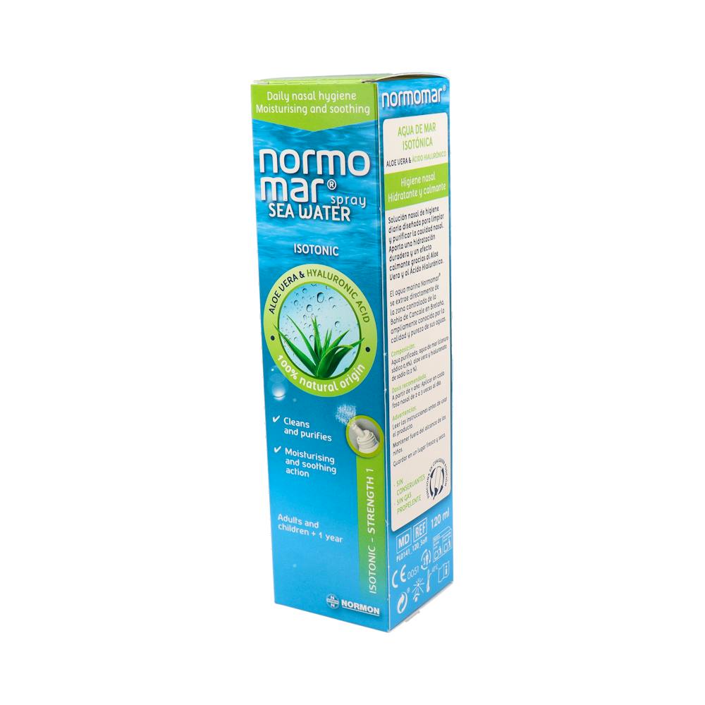 Normomar Agua Marina Aloe Vera y Ácido Hialurónico Spray Nasal 120 ml