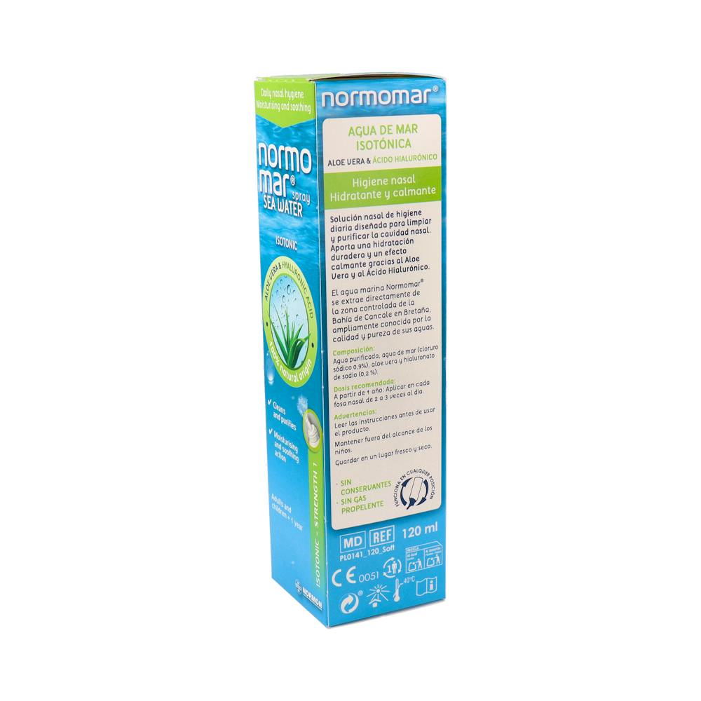 Normomar Agua Marina Aloe Vera y Ácido Hialurónico Spray Nasal 120 ml