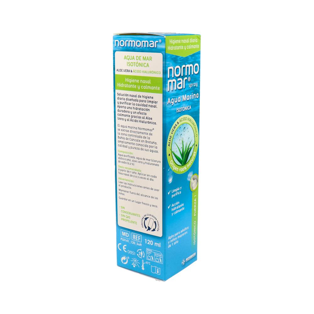Normomar Agua Marina Aloe Vera y Ácido Hialurónico Spray Nasal 120 ml