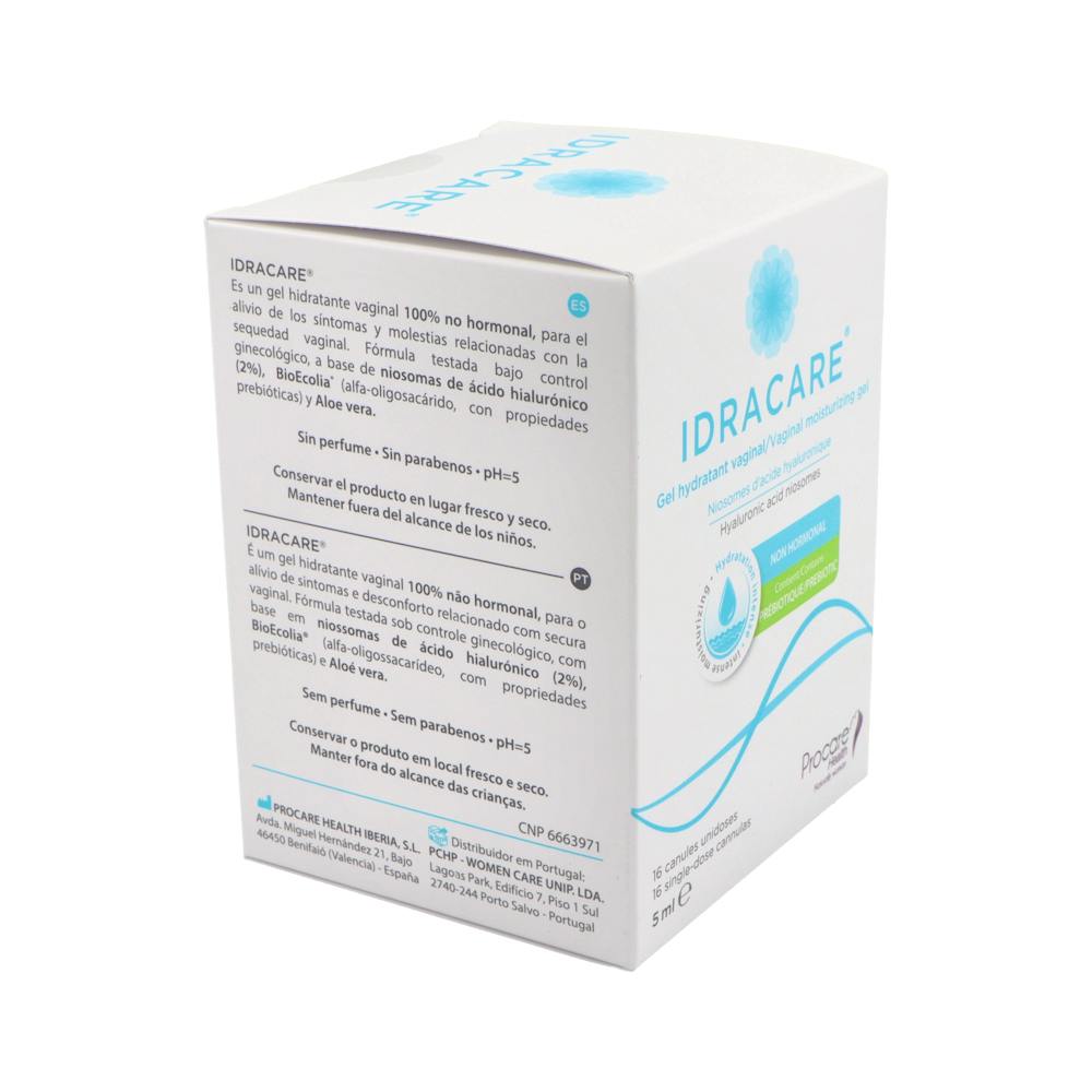 Idracare Gel Hidratante Vaginal 16 Cánulas Monodosis 5 ml