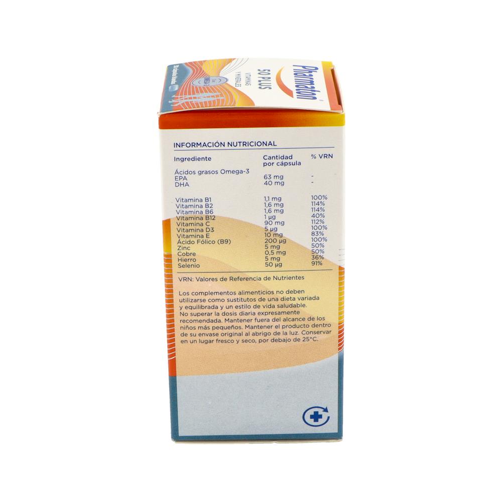 Pharmaton Coractive 50 Plus Multivitamínico 30 Cápsulas