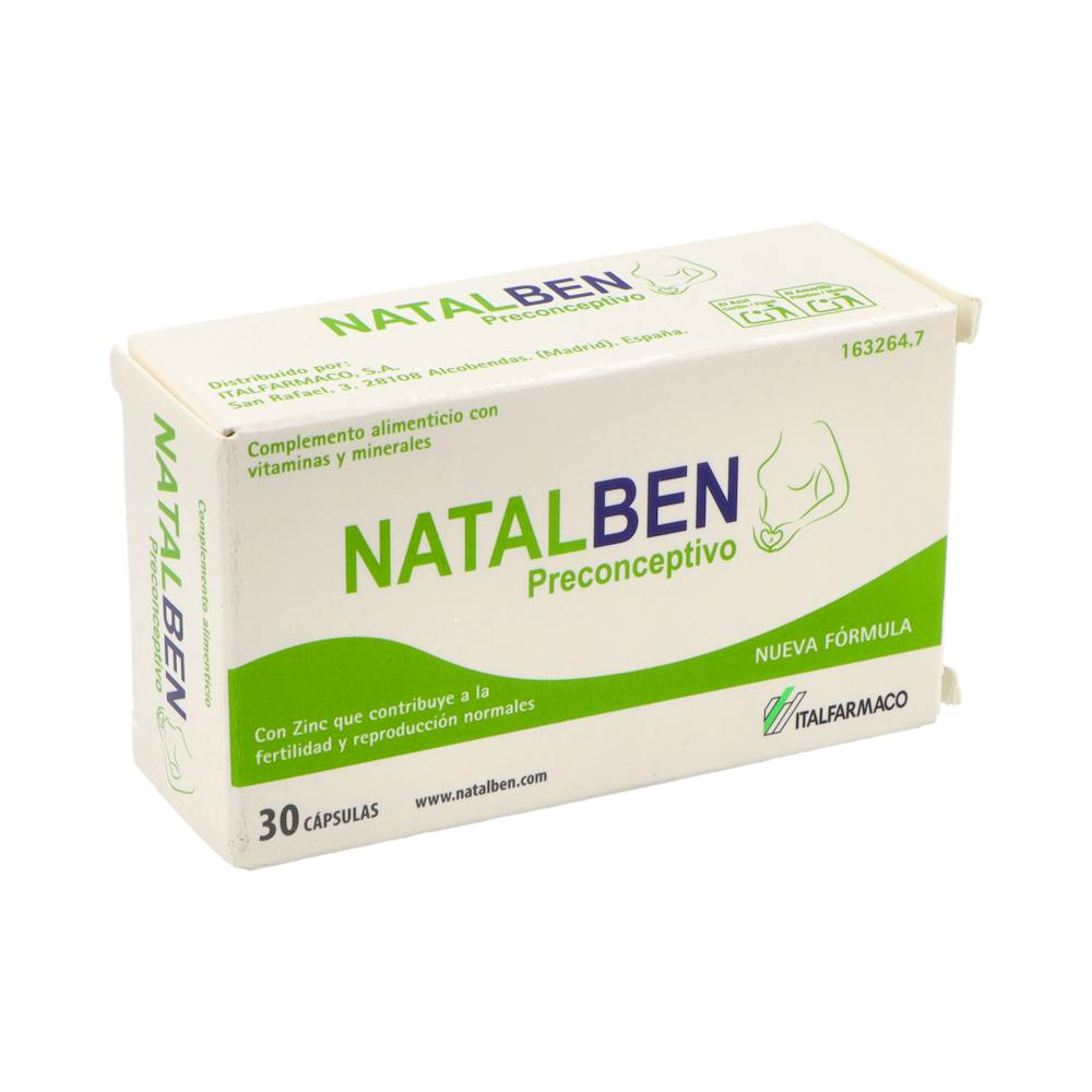 Natalben Preconceptivo 30 Cápsulas