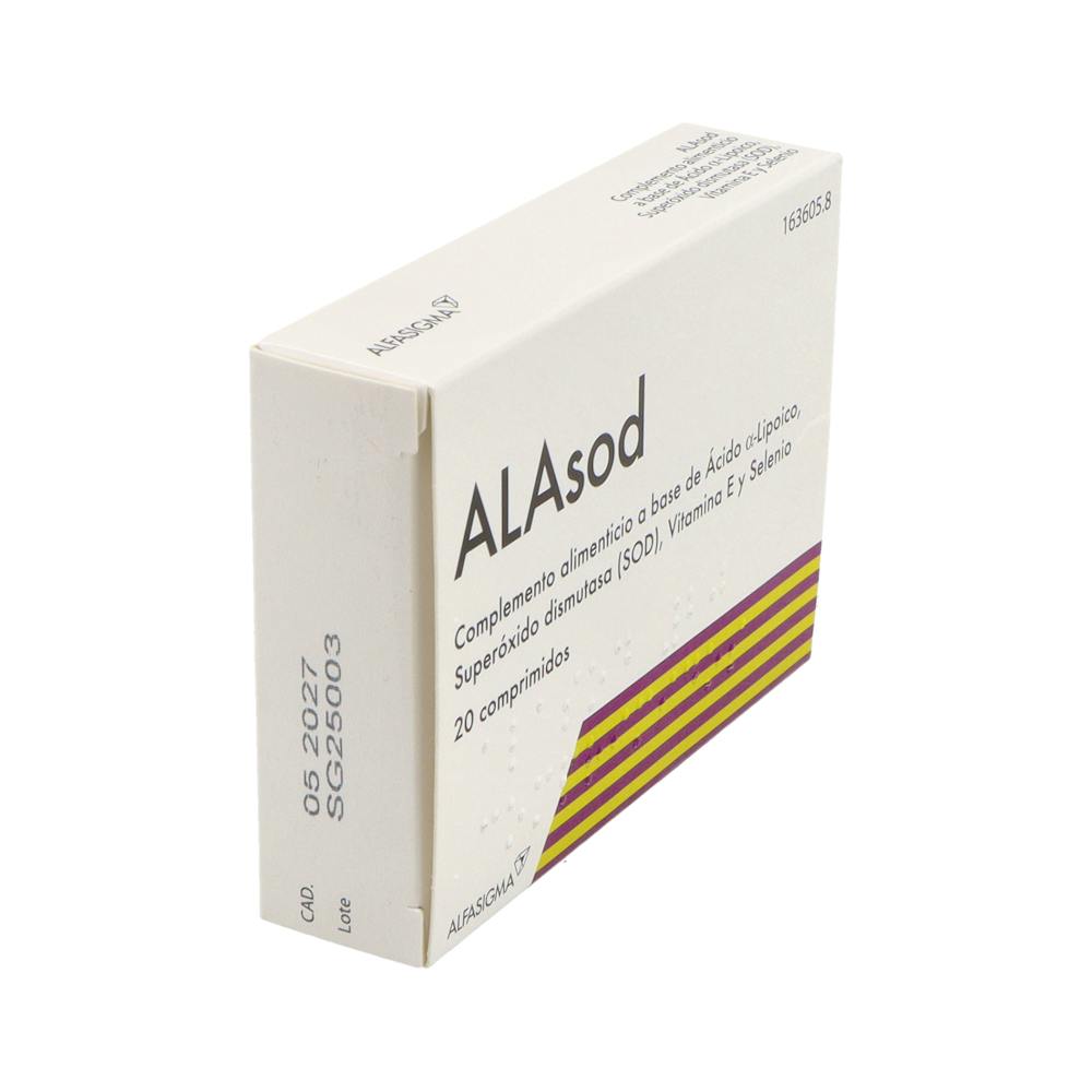 ALAsod 20 Comprimidos