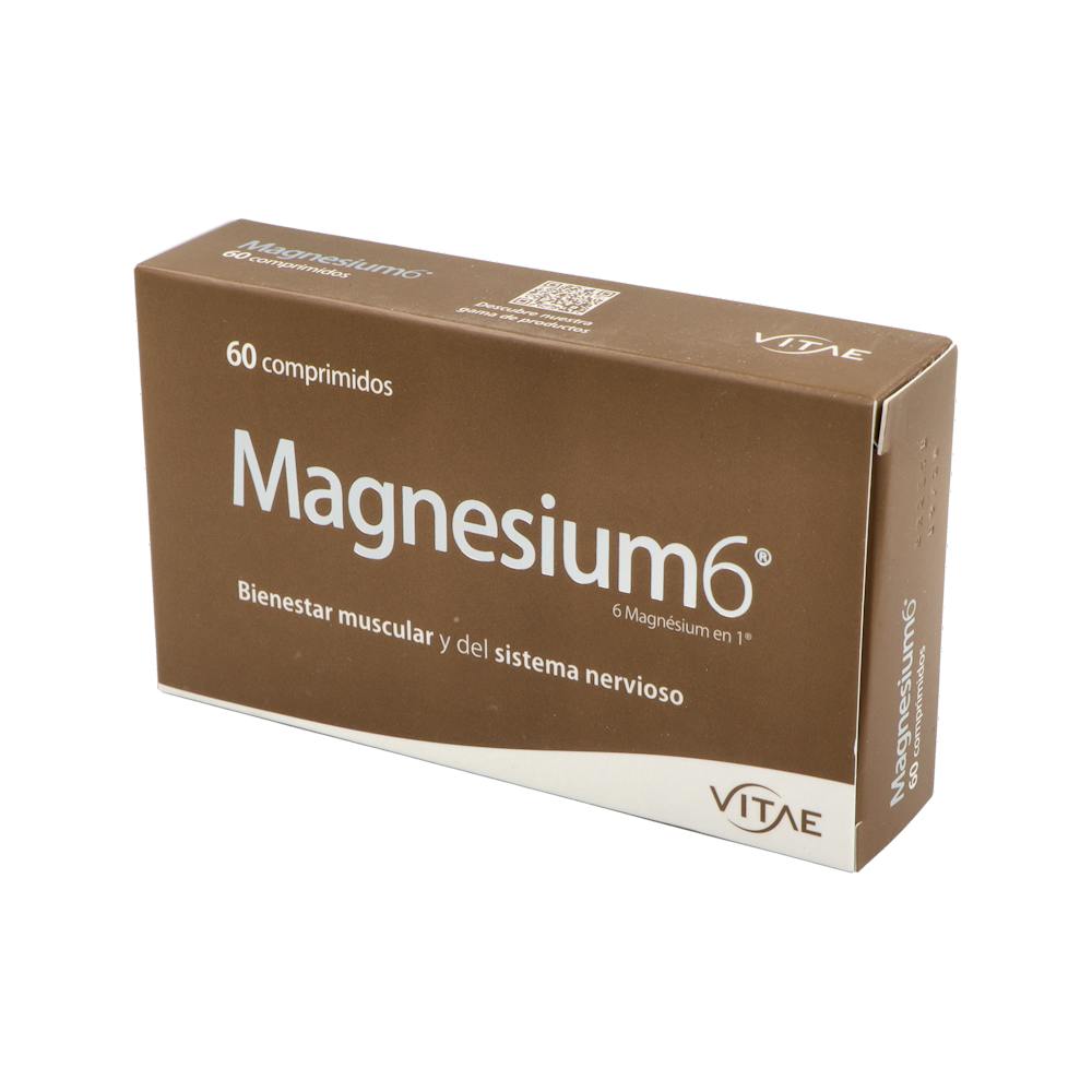 Vitae Magnesium 6 Seis Sales de Magnesio 60 Comprimidos