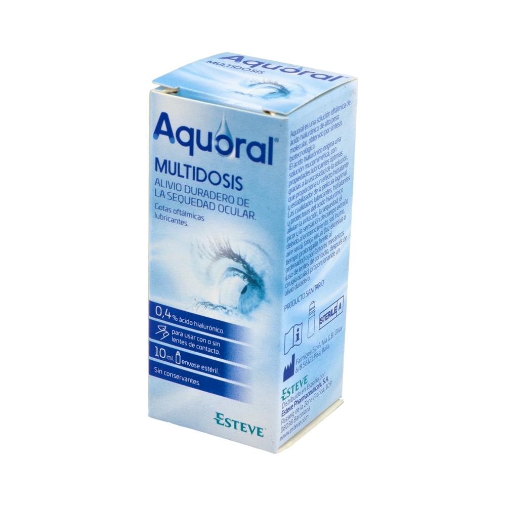 Aquoral Gotas Oftálmicas Ácido Hialurónico 0,4 % Multidosis 10 ml
