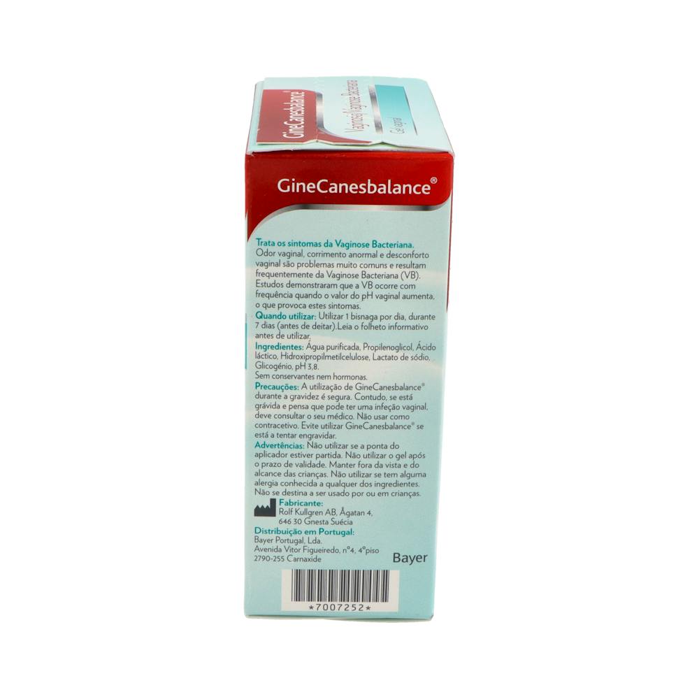 Ginecanesbalance Gel Vaginal 7 Tubos 5 ml