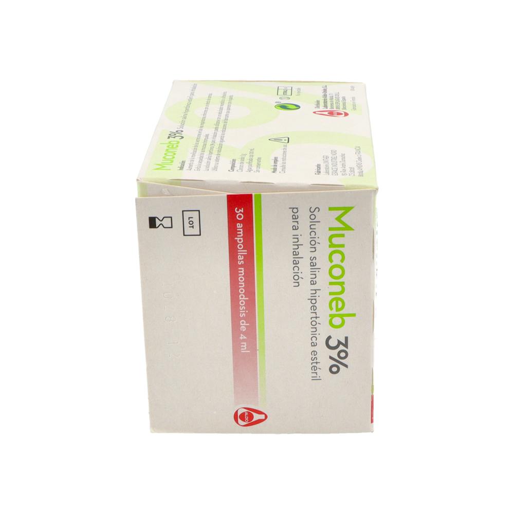 Muconeb 3 % Solución Salina Hipertónica Inhalación 30 Ampollas