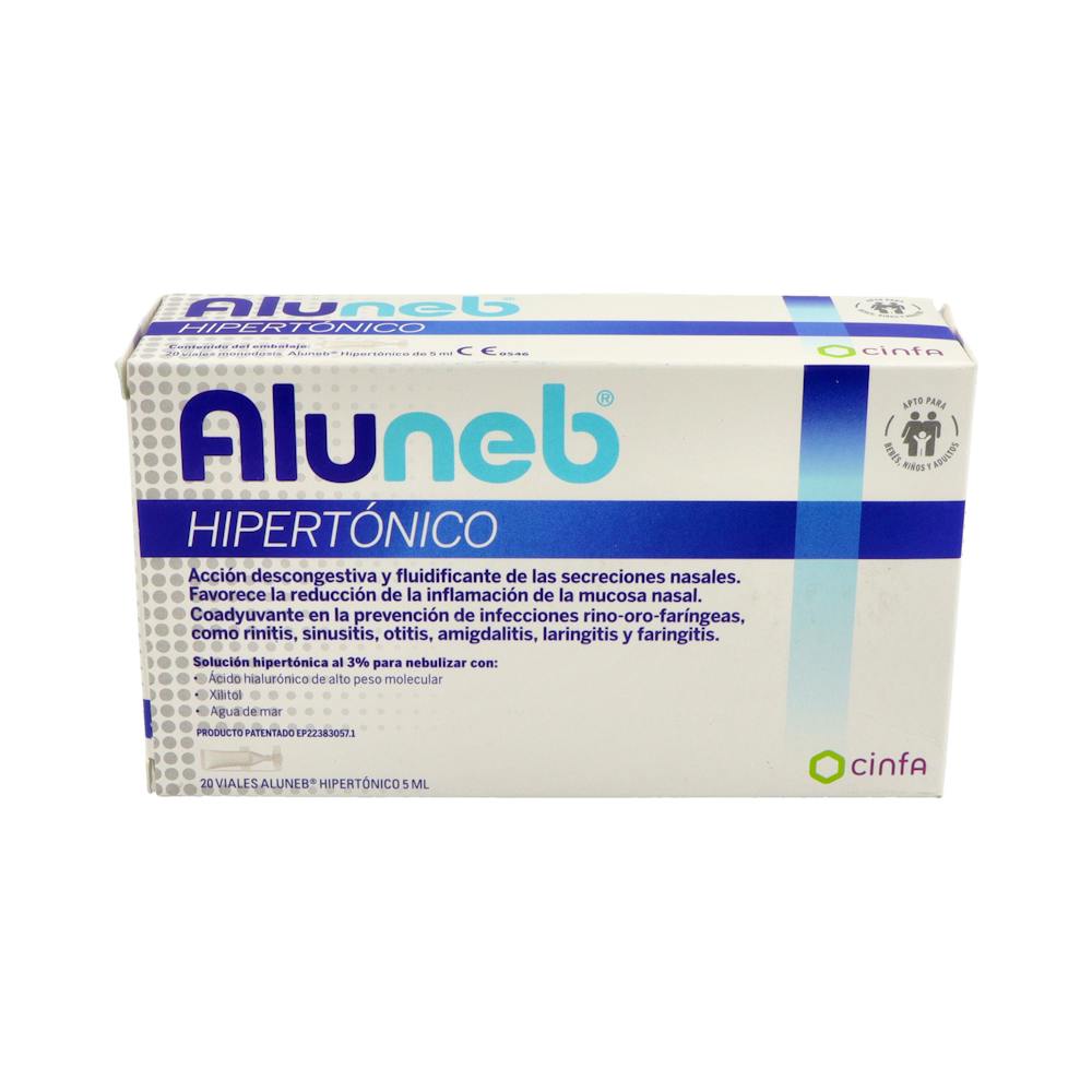 Aluneb Solución Hipertónica 3 % 20 Viales 5 ml