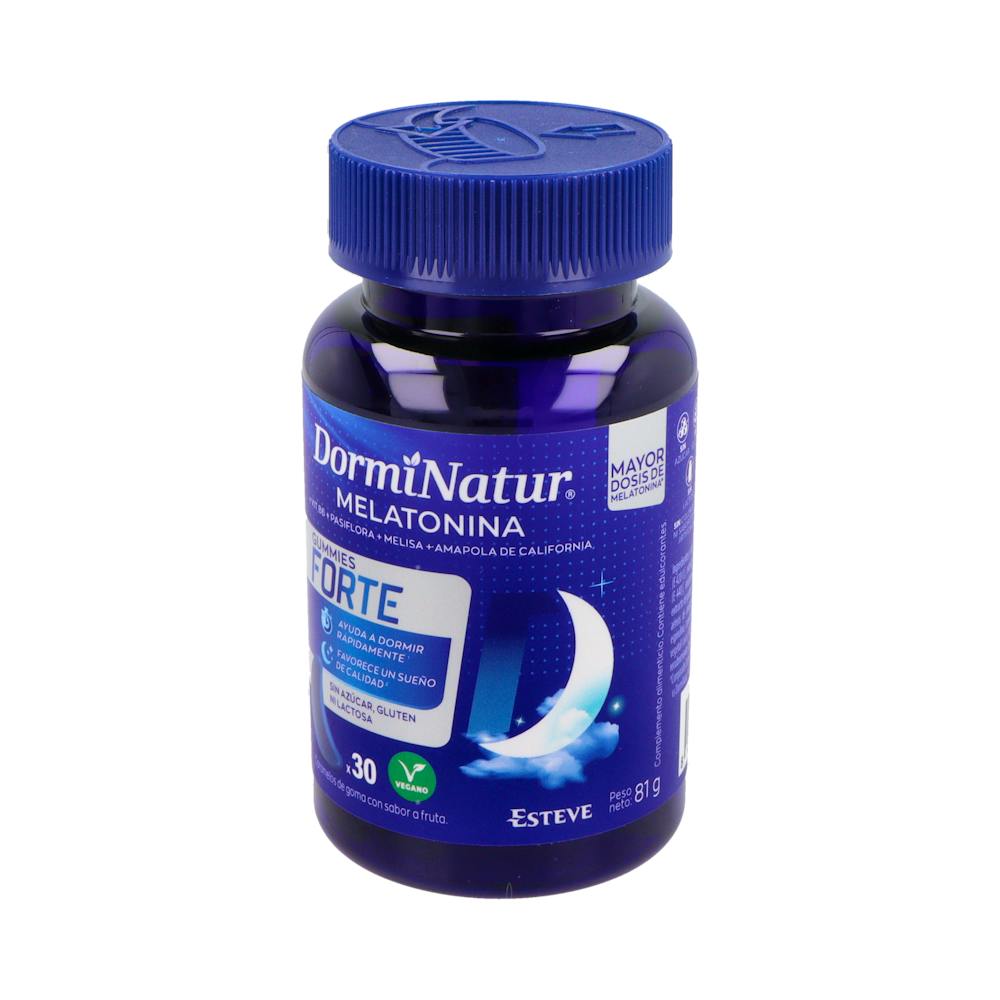 Dorminatur Gummies Forte Melatonina Sabor Fruta 30 Unidades