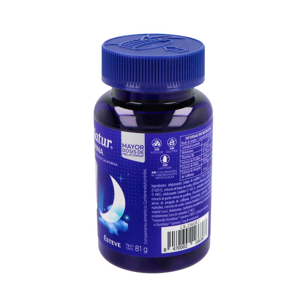Dorminatur Gummies Forte Melatonina Sabor Fruta 30 Unidades