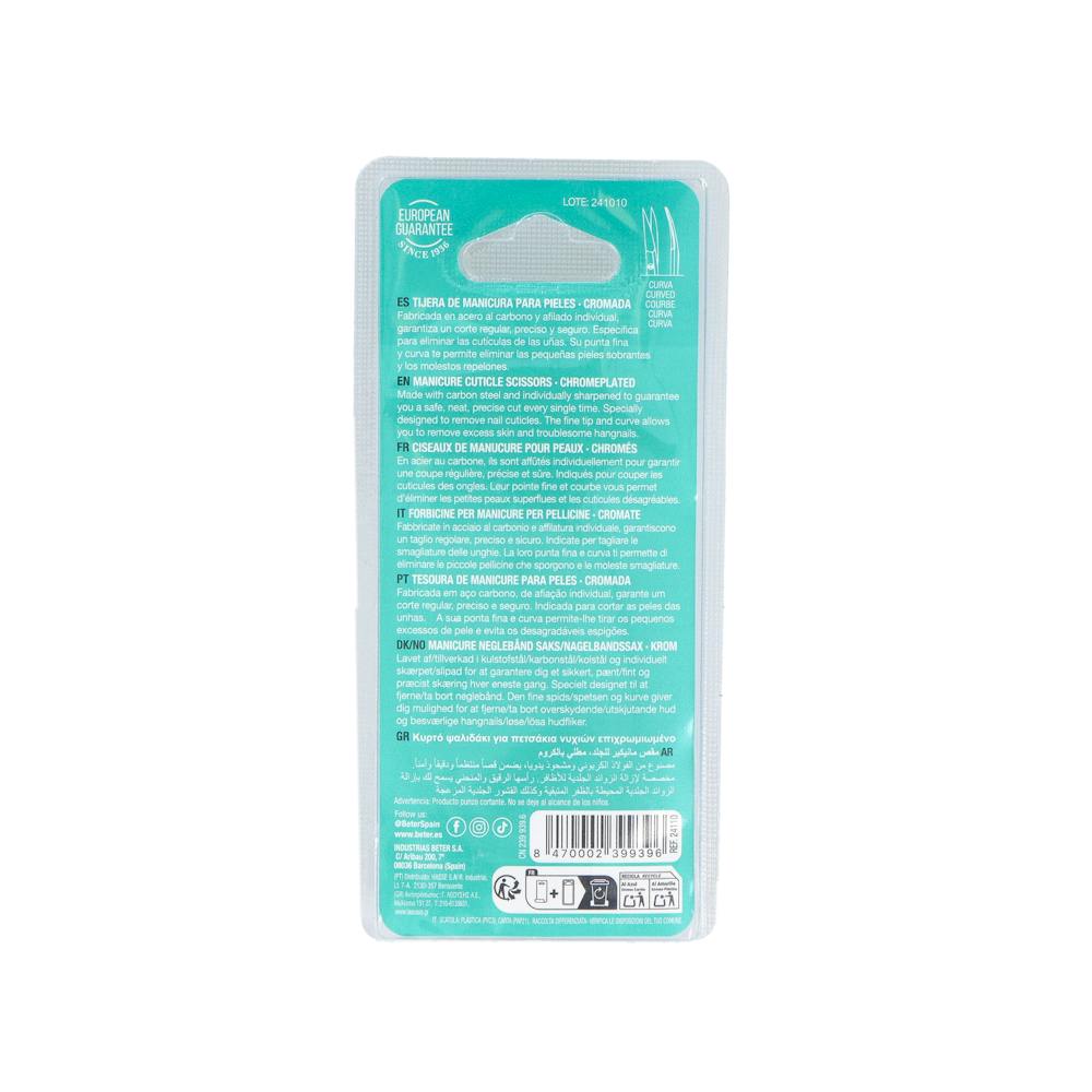 Beter Tijera de Manicura Pieles Curva 9,2 cm
