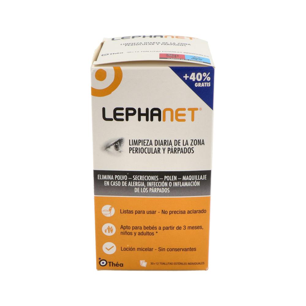 Lephanet Toallitas Estériles Párpados 30 Unidades
