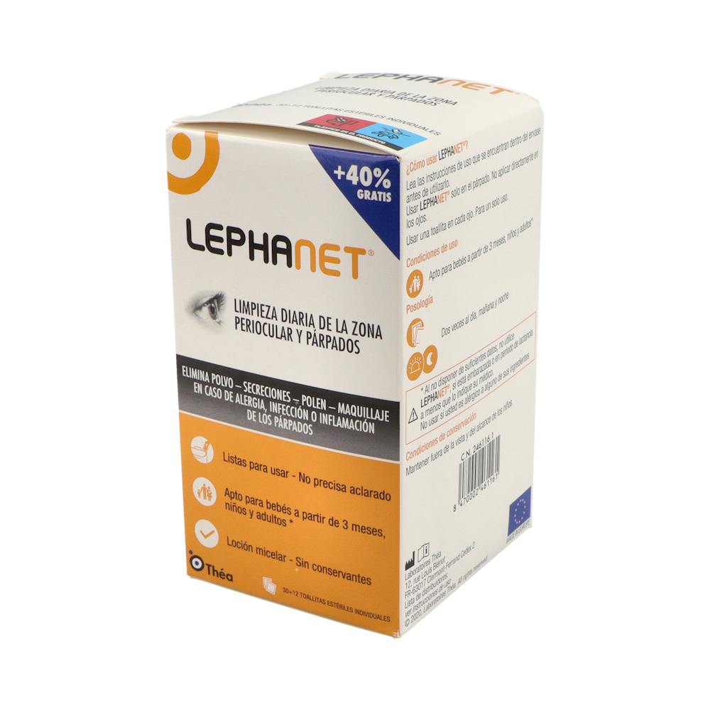 Lephanet Toallitas Estériles Párpados 30 Unidades