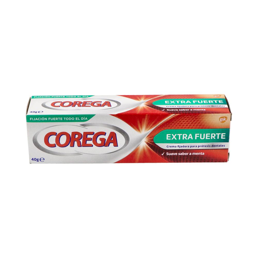 Corega Extra Fuerte Crema Adhesiva Menta 40 g